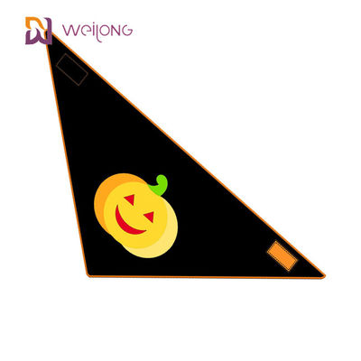 हैलोवीन स्टाइल WMT पेट बंदना कॉटन पोपलिन बैक लेंथ 15 &quot;- 24&quot; कस्टम डॉग स्कार्फ